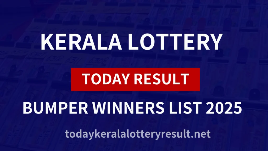 Kerala Lottery Result Bumper Winners List